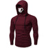 Halloween Hoodies Mask Skull Pure Color Pullover Sweatshirt 2019 Halloween costumes - menochic